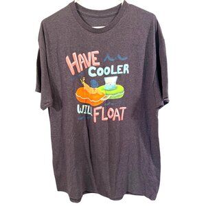 New Unbranded Large Gray Graphic Tshirt Cotton